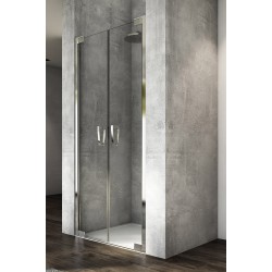 SanSwiss Cadura CA2C Drzwi Prysznicowe Podwójne 70x200 cm chrom Szkło Czyste (CA2C0705007)