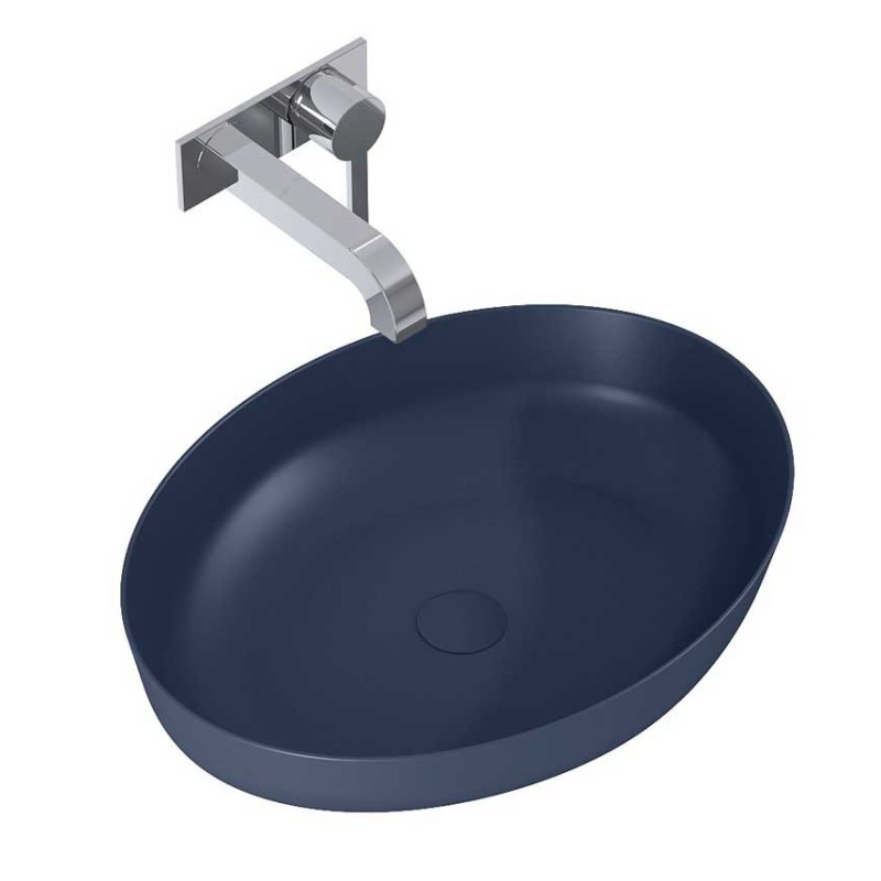 Elita Rika Umywalka ceramiczna 52 cm CERAM NAVY BLUE MATT (RE040520087030)