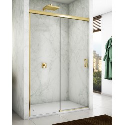 SanSwiss Cadura CAS2 Drzwi Prysznicowe 130x200 cm złote Szkło Czyste (CAS2G1301207)
