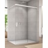 SanSwiss Cadura CAW2 Walk-In Ścianka Boczna Biała P 120 cm Szkło Przezroczyste (CAW2D1200907)