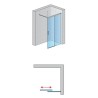 SanSwiss Cadura CAW2 Walk-In Ścianka Boczna Złota P 160 cm Szkło Przezroczyste (CAW2D1601207)