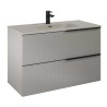 Elita Soho Fume Matt Szafka 2s z umywalką Skappa 100 cm (RE011004047020+RE041003067020)