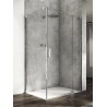 SanSwiss Cadura CA13+CAT1 Kabina Prysznicowa Chrom P 75x80 cm Szkło Przezroczyste (CA13D0755007+CAT10805007)