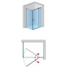 SanSwiss Cadura CA13+CAT1 Kabina Prysznicowa Czarna P 120x90 cm Szkło Przezroczyste (CA13D1200607+CAT10900607)