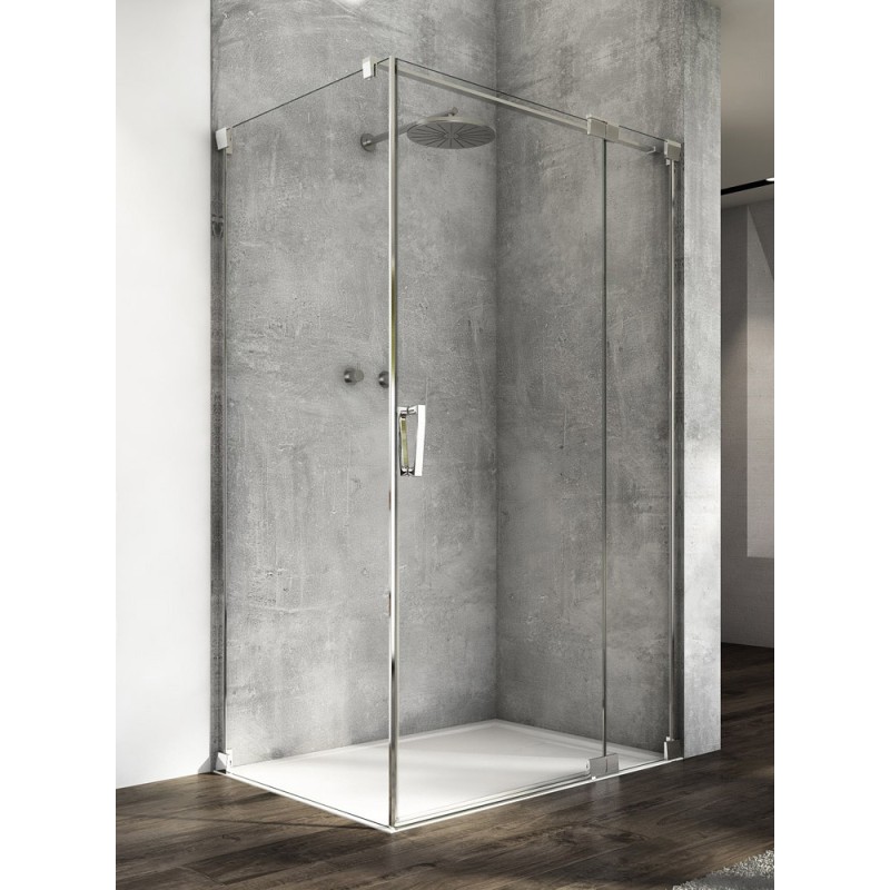 SanSwiss Cadura CA13+CAT1 Kabina Prysznicowa Chrom P 140x120 cm Szkło Przezroczyste (CA13D1405007+CAT11205007)