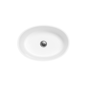 Besco UNIQA  Umywalka Wolnostojąca 32 x 46 z korikiem biały