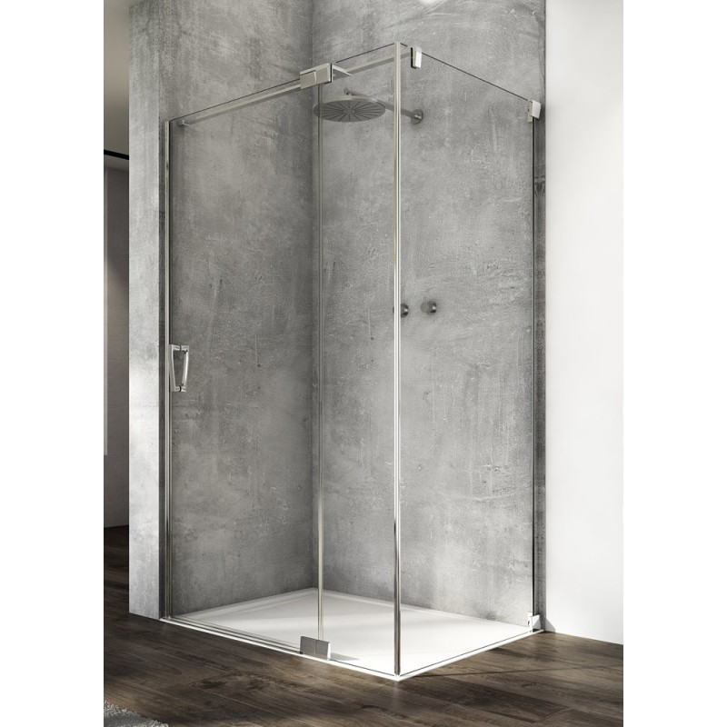 SanSwiss Cadura CA13+CAT3 Kabina Prysznicowa P Chrom 140x100 cm Szkło Przezroczyste (CA13D1405007+CAT31005007)