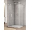 SanSwiss Cadura CA31C+CAT2 Kabina Prysznicowa Biała P 90x110 cm Szkło Przezroczyste (CA31CD0900907+CAT21100907)