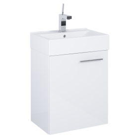 WYPRZEDAŻ ! Elita Tiny White Set Szafka Z Umywalką 45 cm 1D (RE020450158060)
