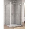 SanSwiss Cadura CA31C+CAT2 Kabina Prysznicowa Biała L 80x80 cm Szkło Przezroczyste (CA31CG0800907+CAT20800907)