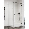 SanSwiss Annea AN1C+ANT1 Kabina Prysznicowa Prawa Czarna 70x75x200 cm Szkło Przezroczyste (AN1CD07000607+ANT107500607)