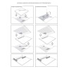 Wiper Showerbase 120x90 cm Podposadzkowa płyta prysznicowa z odpływem punktowym  (SHO-120x90P)
