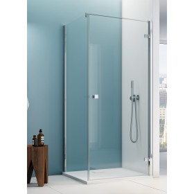 SanSwiss Annea AN1C+ANT1 Kabina Prysznicowa Prawa Chrom 90x70x200 cm Szkło Przezroczyste (AN1CD09005007+ANT107005007)