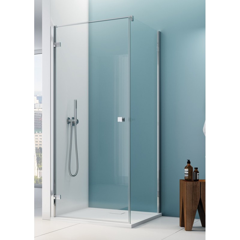 SanSwiss Annea AN1C+ANT1 Kabina Prysznicowa Lewa Chrom 75x80x200 cm Szkło Przezroczyste (AN1CG07505007+ANT108005007)
