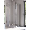 SanSwiss Solino SOLF13 G+D Kabina prysznicowa 2D 100x100x200 cm chrom, Szkło Przezroczyste (SOLF13D1005007+SOLF13G1005007)