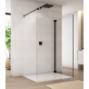 SanSwiss Cadura CAT4+CAT3 Walk-In Black Kabina 100x100 cm Szkło Przezroczyste (CAT41000607+CAT31000607)