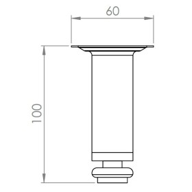Elita Amigo Nogi Czarne 4 sztuki (169117)
