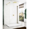 SanSwiss Cadura CAT4+CAT3 Walk-In Złota Kabina 110x120 cm Szkło Przezroczyste (CAT41101207+CAT31201207)
