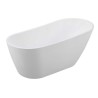 Besco Melody Wanna Wolnostojąca 150x80 + maskownica syfonu z przelewem grafit