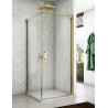 SanSwiss Cadura CA1+CAT1 Kabina Prysznicowa P Złota NA WYMIAR (do 100 cm)x70 cm Szkło Przezroczyste (CA1DSM11207+CAT10701207)