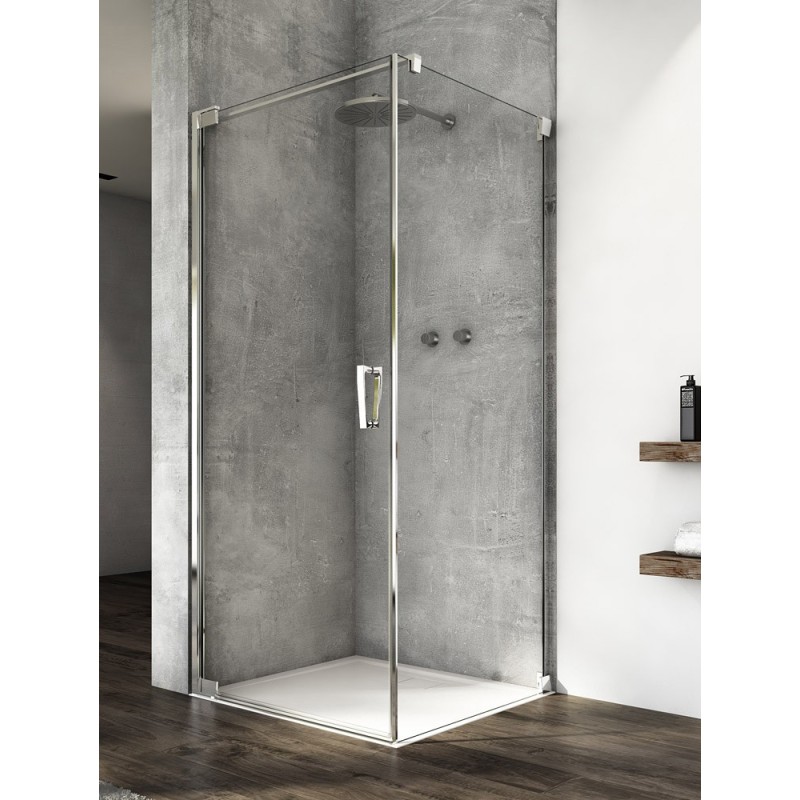 SanSwiss Cadura CA1+CAT1 Kabina Prysznicowa L Chrom NA WYMIAR (do 100 cm)x75 Szkło Przezroczyste (CA1GSM15007+CAT10755007)