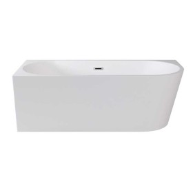 Besco Zoya Wanna Wolnostojąca Przyścienna + maskownica syfonu z przelewem złota 170x80 Prawa