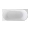 Besco Zoya Wanna Wolnostojąca Przyścienna + maskownica syfonu z przelewem biała 170x80 Prawa