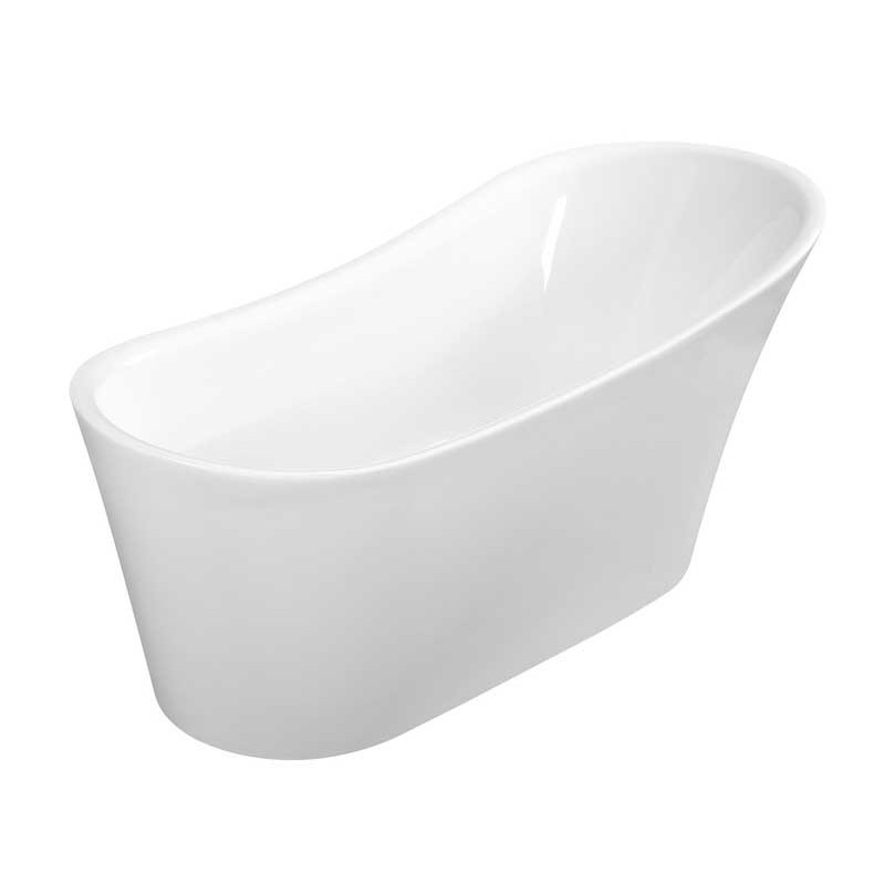 Besco Evita Wanna Wolnostojąca + maskownica syfonu z przelewem złota 160x80
