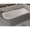 Besco Avita Slim+ Wanna Asymetryczna Prawa 160x75 + syfon z przelewem złotym