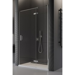 SanSwiss Pur PU13P Drzwi Prysznicowe ze ścianką Prawa 120 cm Szkło Przezroczyste (PU13PD1201007)