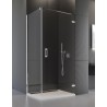 SanSwiss Pur PUR1+PUDT2P Kabina Prysznicowa Prawa do 100x80 cm Szkło Przezroczyste (PUR1DSM11007 + PUDT2P0801007)