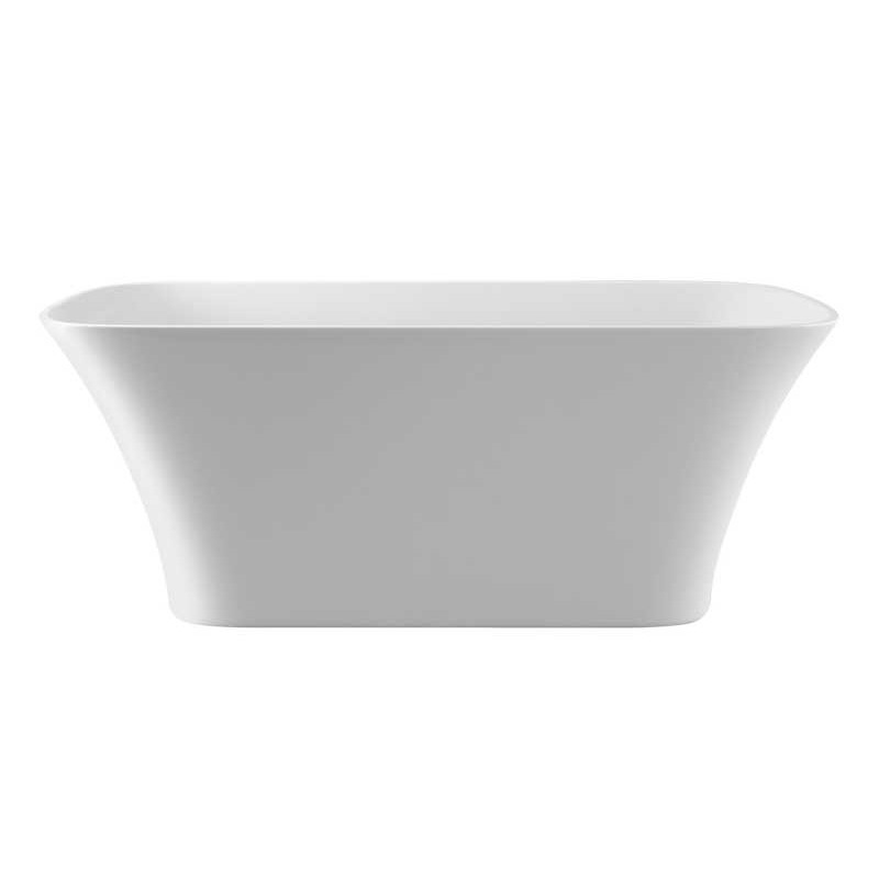 Besco Assos S-Line Wanna Wolnostojąca 160x70 + klik-klak czarny czyszczony od góry (WMD-160-ASB)