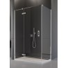 SanSwiss Pur PU13P+PUDT2P Kabina Prysznicowa Lewa ze ścianką 140x120 cm Szkło Przezroczyste (PU13PG1401007+ PUDT2P1201007)