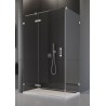 SanSwiss Pur PU13+PURDT2 Kabina Prysznicowa Lewa NA WYMIAR do 160x160 cm Szkło Przezroczyste (PU13GSM11007+ PURDT2SM41007)