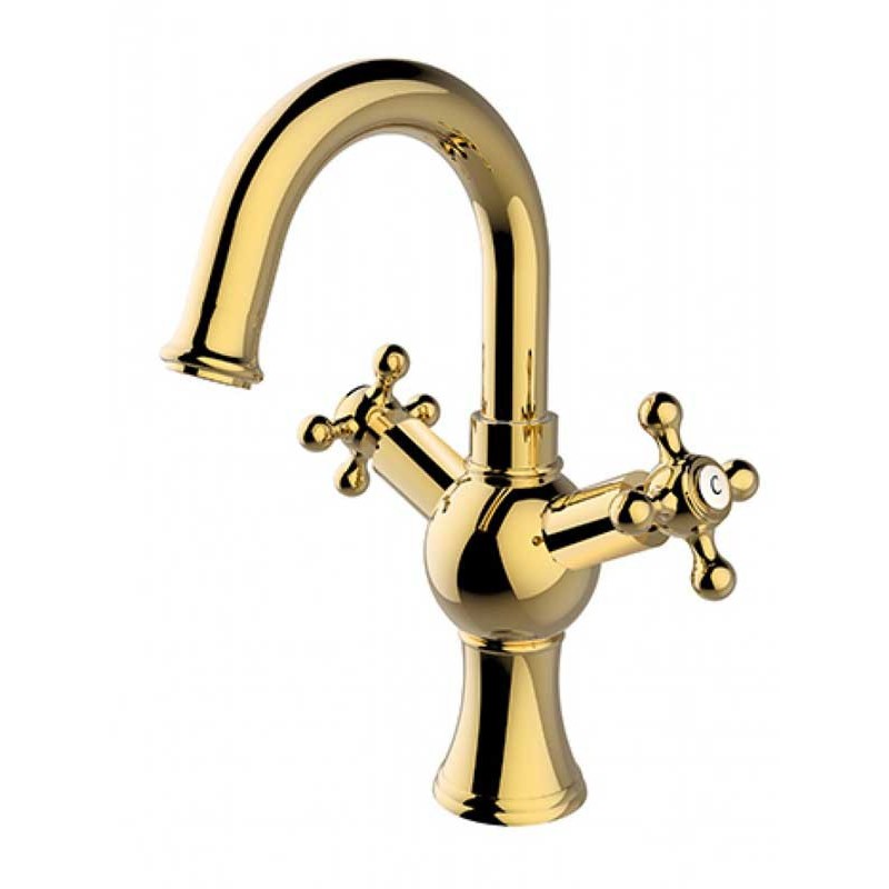 Besco Retro Bateria Umywalkowa II Złota