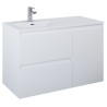 OUTLET! Elita Split White Matt Szafka Z Koszem Cargo i Umywalką Skappa 100 cm (RE011006055290+RE041004068060)