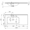 OUTLET! Elita Split White Matt Szafka Z Koszem Cargo i Umywalką Skappa 100 cm (RE011006055290+RE041004068060)