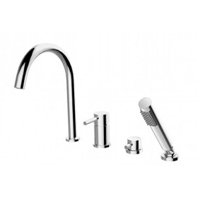 Besco Illusion bateria wannowa 4-otworowa Chrom