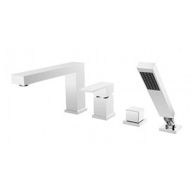 Besco Modern/Varium bateria wannowa 4-otworowa Chrom