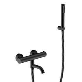 Besco Veo bateria wannowa ścienna termostatyczna Czarny mat (BW-VST-CZ)