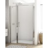 SanSwiss Divera D22T31 Drzwi Prysznicowe Wahadłowe Jednoczęściowe Chrom 100x200 cm Szkło Przezroczyste (D22T31080205007)