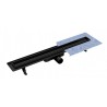 Besco Virgo Nero Duo Odpływ Liniowy 70x6 cm (OL-70-VN)