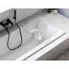 Besco Clear półka na wannę akrylowa 70x20 cm