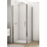 SanSwiss Divera D22T1+D22F1 Kabina prysznicowa narożna chrom 90x120x200 cm Szkło Przezroczyste (D22T10905007 + D22F11205007)