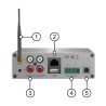 Aquasound Wzmacniacz WiFi-audio 50 W z głośnikami Samba Białymi (WMA50-SW)