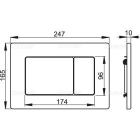 AlcaPlast M279 Metal Przycisk Sterujący