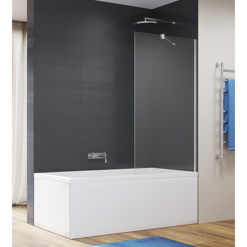 SanSwiss Easy STR4P6B Parawan nawannowy jednoczęściowy Chrom 100x150 cm (STR4P6B1005007)