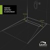 Laveo Basso Odpływ Liniowy 50 cm czarny (COB_750D)