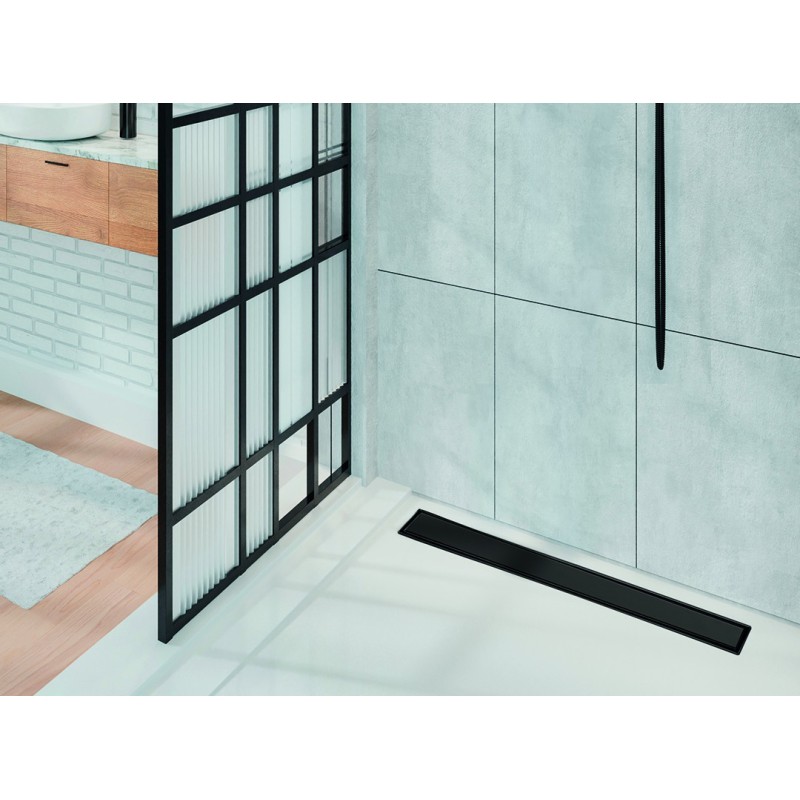 Laveo Basso Odpływ Liniowy 70 cm czarny (COB_770D)