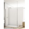 SanSwiss Divera D22WI1H Walk-In Ścianka Wolnostojąca Chrom 140x200 cm Szkło Przezroczyste (D22WI1V1405007)